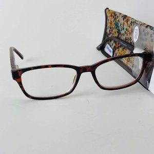 RG0131 Coloread Premium Construction Lisa Brown Reading Glasses CHOOSE MAGNIFICA